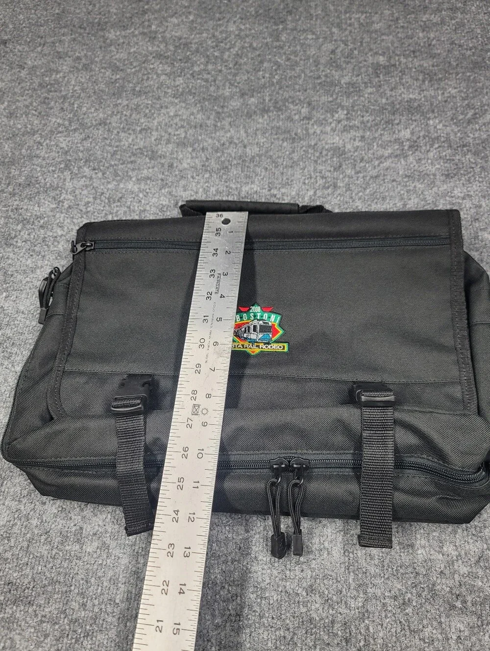 Extremely RARE Vintage 2008 MBTA Rail Rodeo Nylon Soft Shell Brief Laptop Case